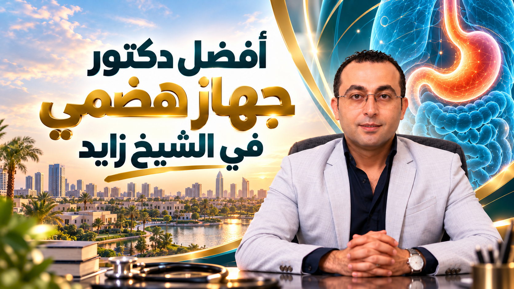 أفضل دكتور جهاز هضمي في الشيخ زايد - د. أحمد طايع